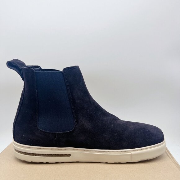 Birkenstock Bend Chelsea Men’s Boots Navy Blue Suede Leather Pull On EU 44 US 11 - Picture 8 of 13